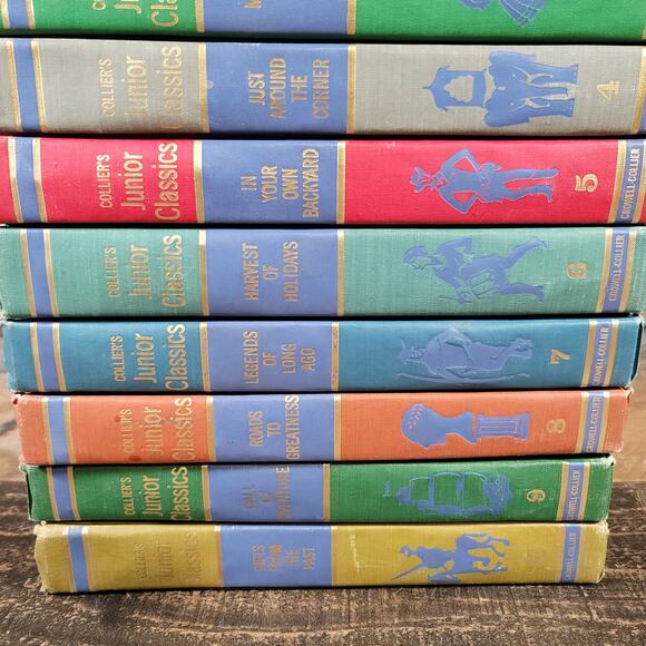 Collier's Junior Classic 1962 Complete Set of 10 Books - Picture 3 of 10